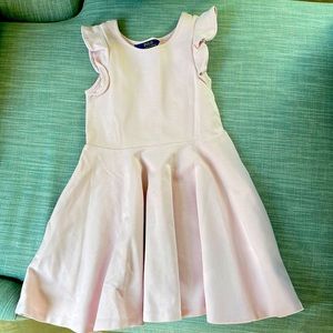 Ralph Lauren pink flutter sleeve dress girls size 6x